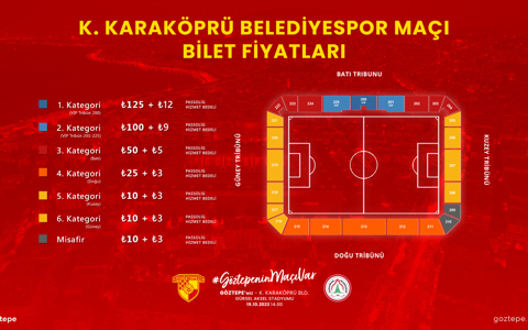 K. Karaköprü Belediyespor Maçının Biletleri Satışa Çıkıyor