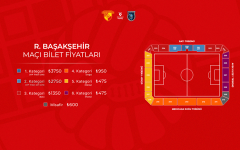 R. Başakşehir Maçının Biletleri Satışa Çıkıyor