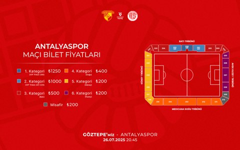 HAZIRLIK MAÇI | ANTALYASPOR MAÇI BİLETLERİ SATIŞA ÇIKIYOR