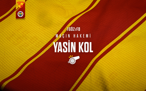 FENERBAHÇE MAÇINI YASİN KOL YÖNETECEK