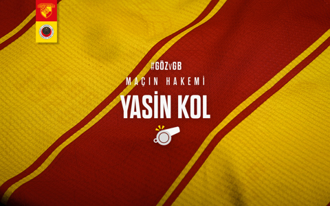 GENÇLERBİRLİĞİ MAÇINI YASİN KOL YÖNETECEK