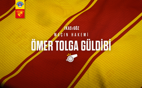 KASIMPAŞA MAÇINI ÖMER TOLGA GÜLDİBİ YÖNETECEK