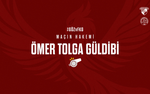 M. FATİH KARAGÜMRÜK MAÇINI ÖMER TOLGA GÜLDİBİ YÖNETECEK