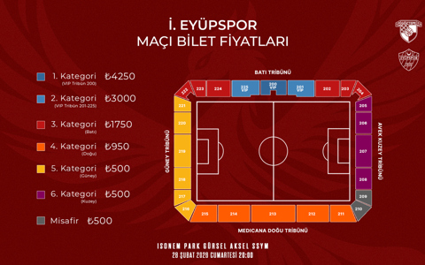 İ. EYÜPSPOR MAÇININ BİLETLERİ SATIŞA ÇIKIYOR