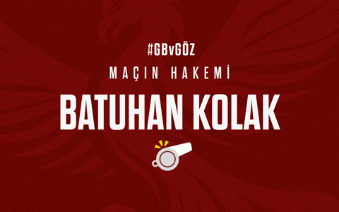 ND GENÇLERBİRLİĞİ MAÇINI BATUHAN KOLAK YÖNETECEK